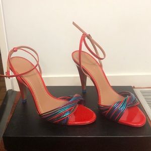 Zara multicolor metalic heels